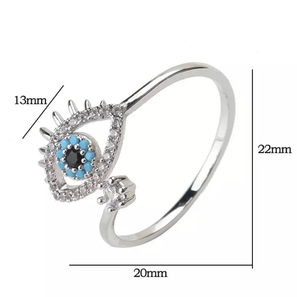 Active Evil Eye Protection Ring Nazar Lucky Eye
Amulet - Picture 3 of 5